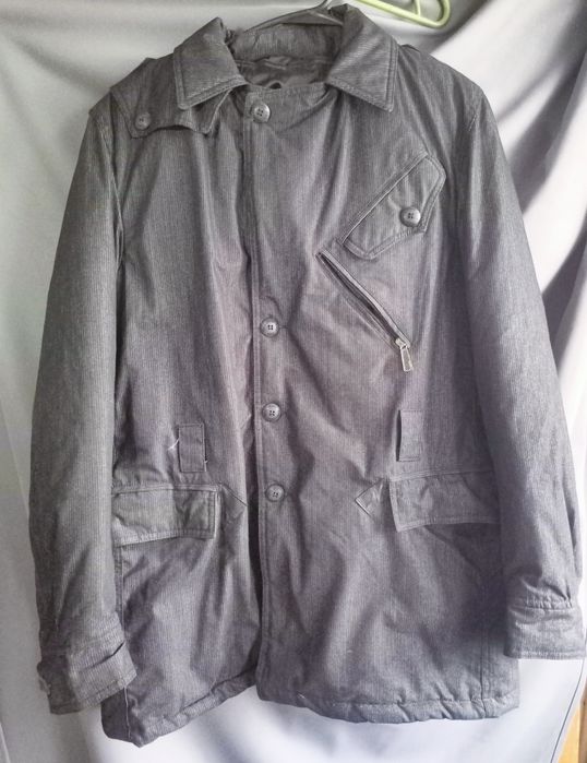 Теплая куртка полупальто мужская женская унисекс XL