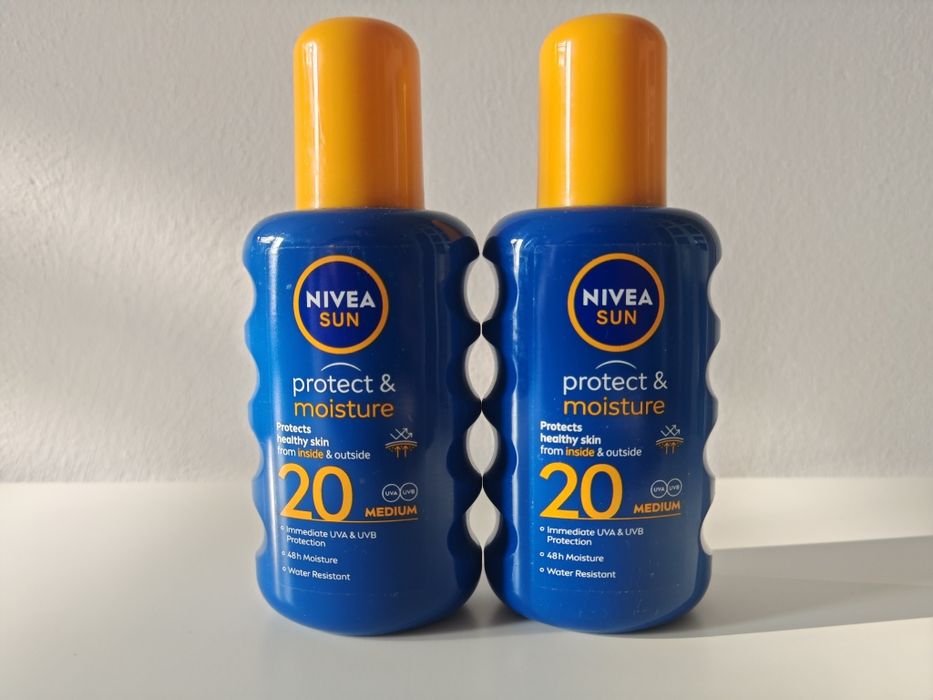 NIVEA SUN Protect & Moisture SPF 20, 2 x 200 ml. Okazja.