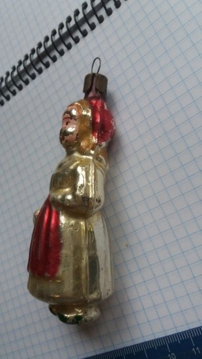 Новогодняя игрушка СССР,красная шапочка