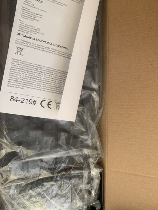 Klawjatura gejmingowa i myszka gejmingowa