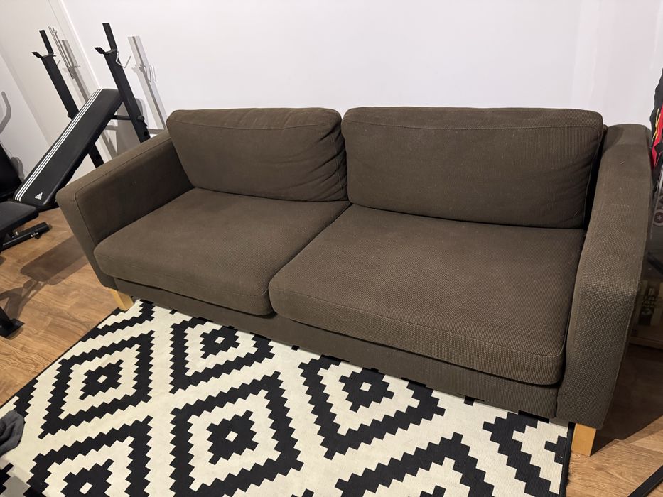 Vendo sofa ikea 3/4 lugares castanho