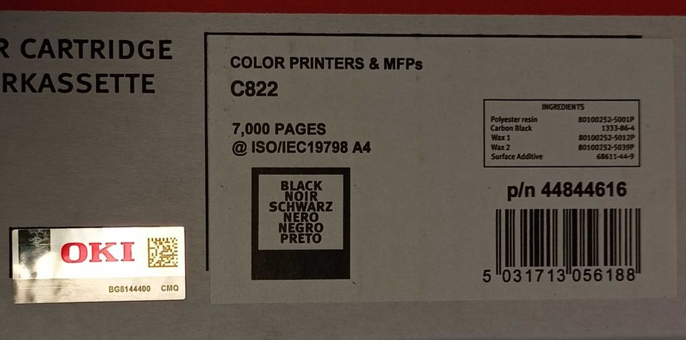 toner OKI C822 Nowy oryginalny