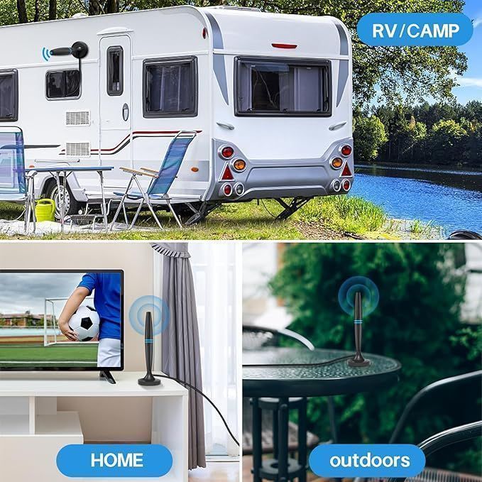 Antena D006Af- Cyfrowa Antena Telewizyjna Ze Wzmacniaczem Sygnału