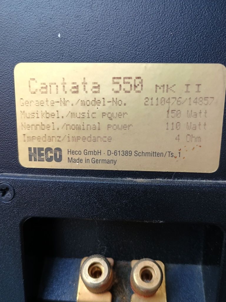 Kolumny heco cantata 550 mkII