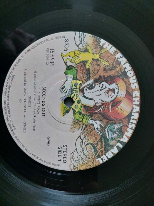 Пластинка Genesis ‎1977 Seconds Out (2LP Charisma ‎– 15PP-33/34 Japan)