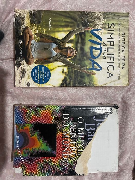 Dois livros só capa danificada