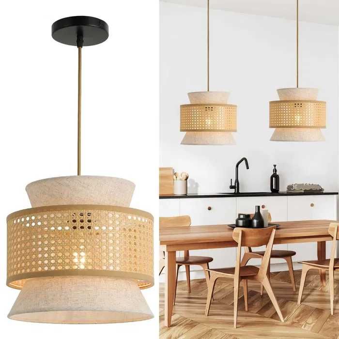 Nowa lampa wisząca / lampka / rattanowa / boho / FORCOSO !A187!