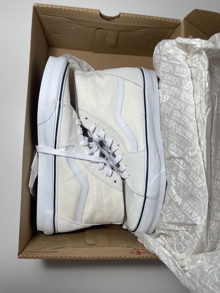 Кеды VANS || Sk8-Hi  Canvas Marshmallow || 43 размер