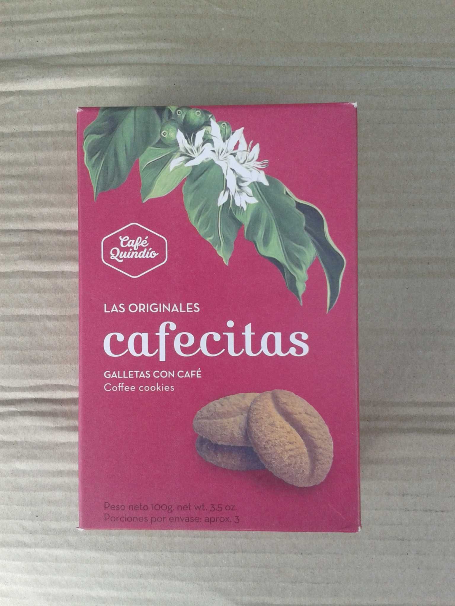 CAFECITAS Ciasteczka kawowe CAFE QUINDIO z Kolumbii 100g