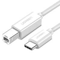 Ugreen kabel przewód do drukarki USB-C - USB-B 480Mb/s 1m biały