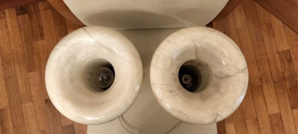 Vasos Iluminados em Alabastro