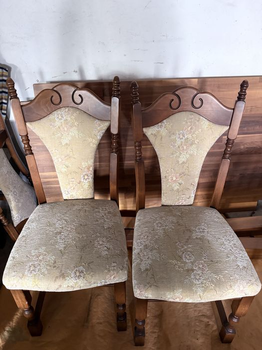 ZESTAW Stół z 6 Krzesłami Z Litego Drewna