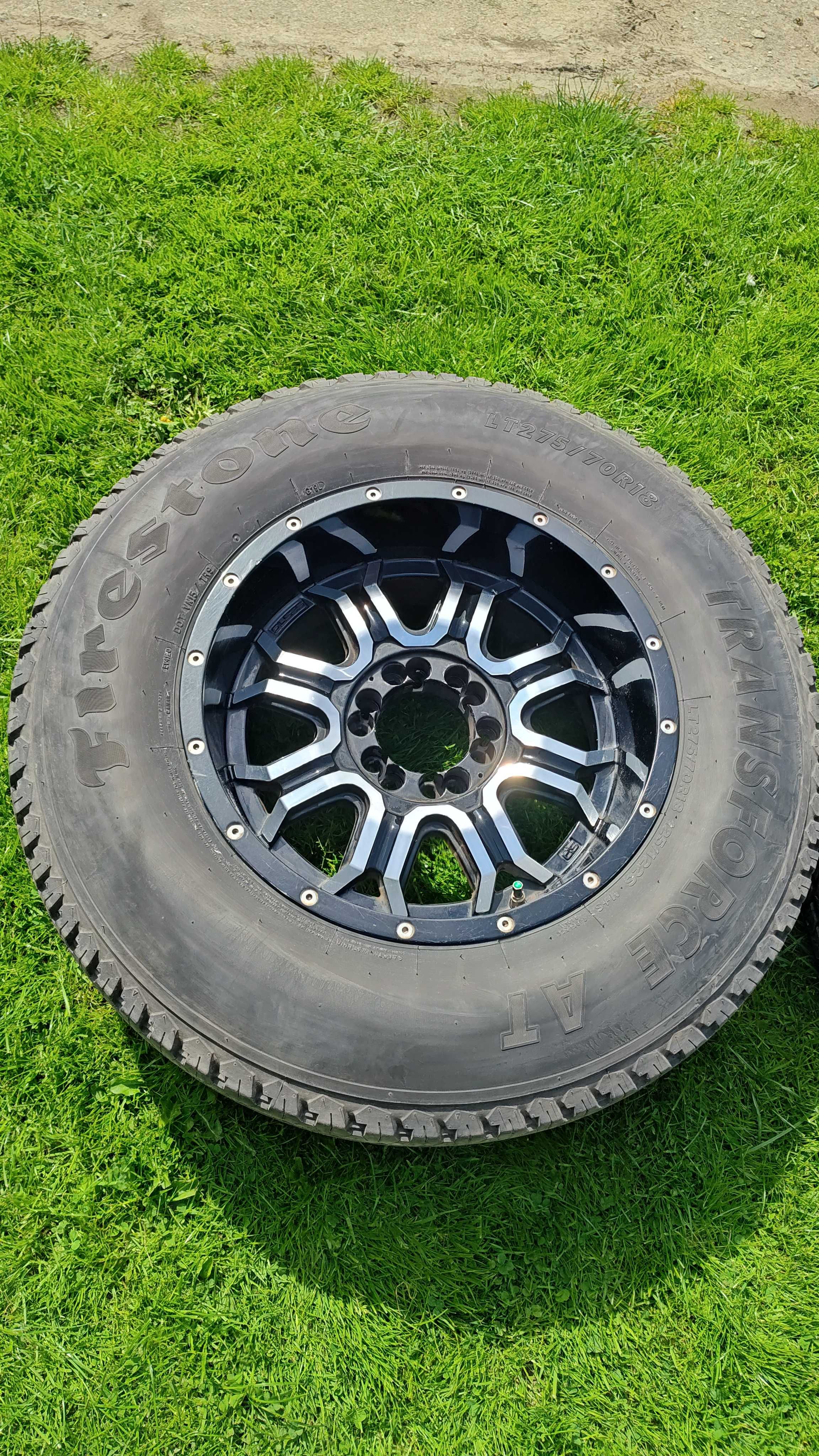 4x Koła 275/70R18 ET-12 5x139.7 33" cale