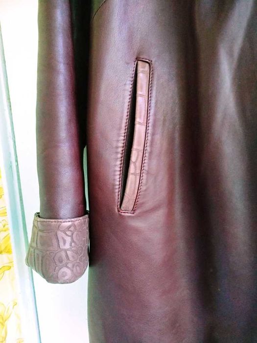 Полупальто, кожа, р.54