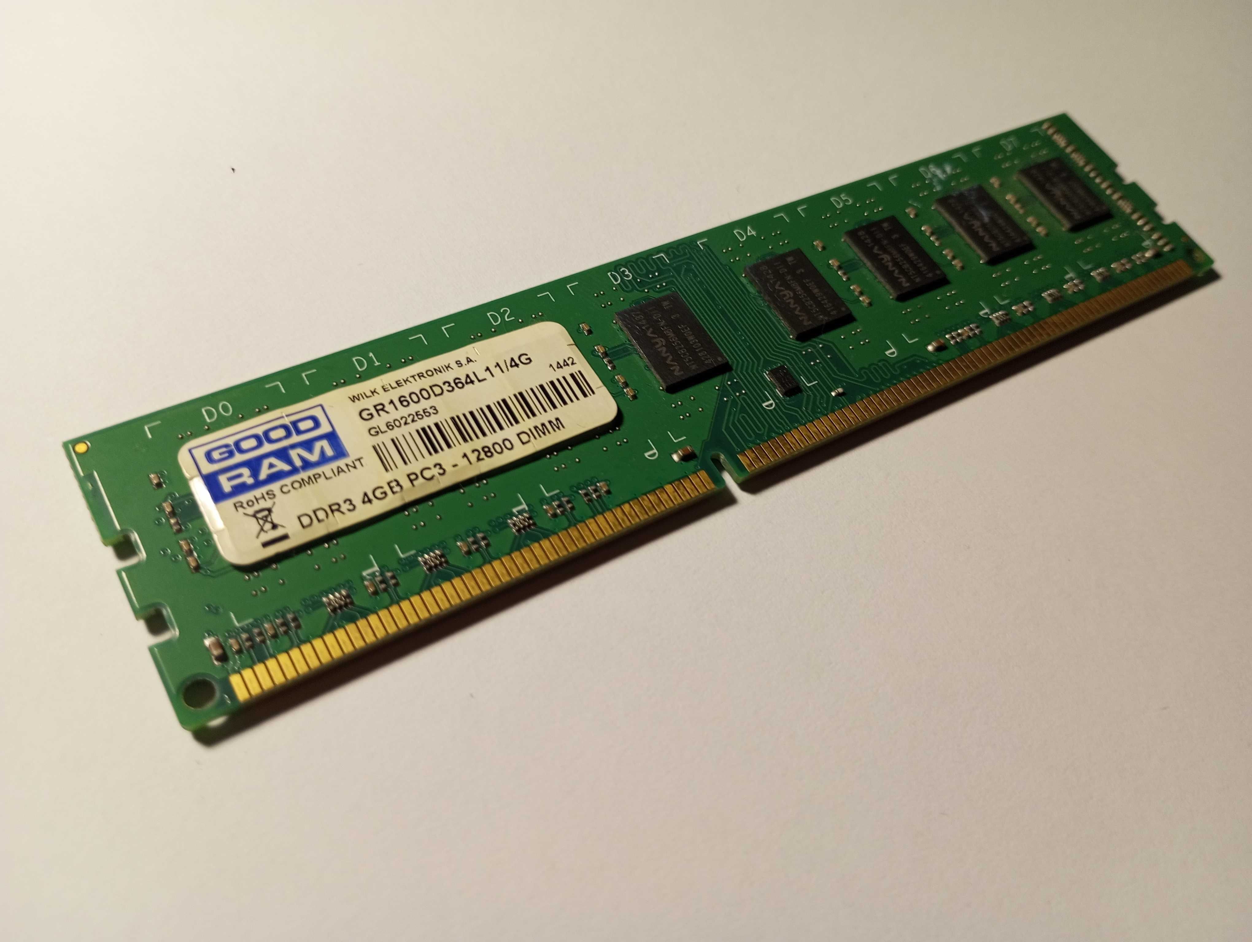 Оперативна пам'ять 4 ГБ, DDR3, для ПК, Goodram (1600 МГц, 1.5 В)