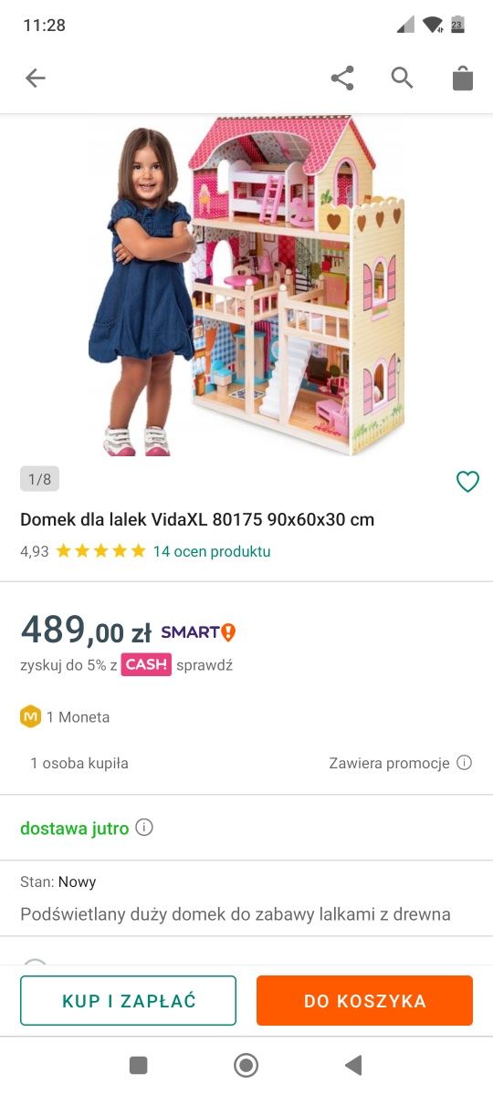 Duży domek dla lalek