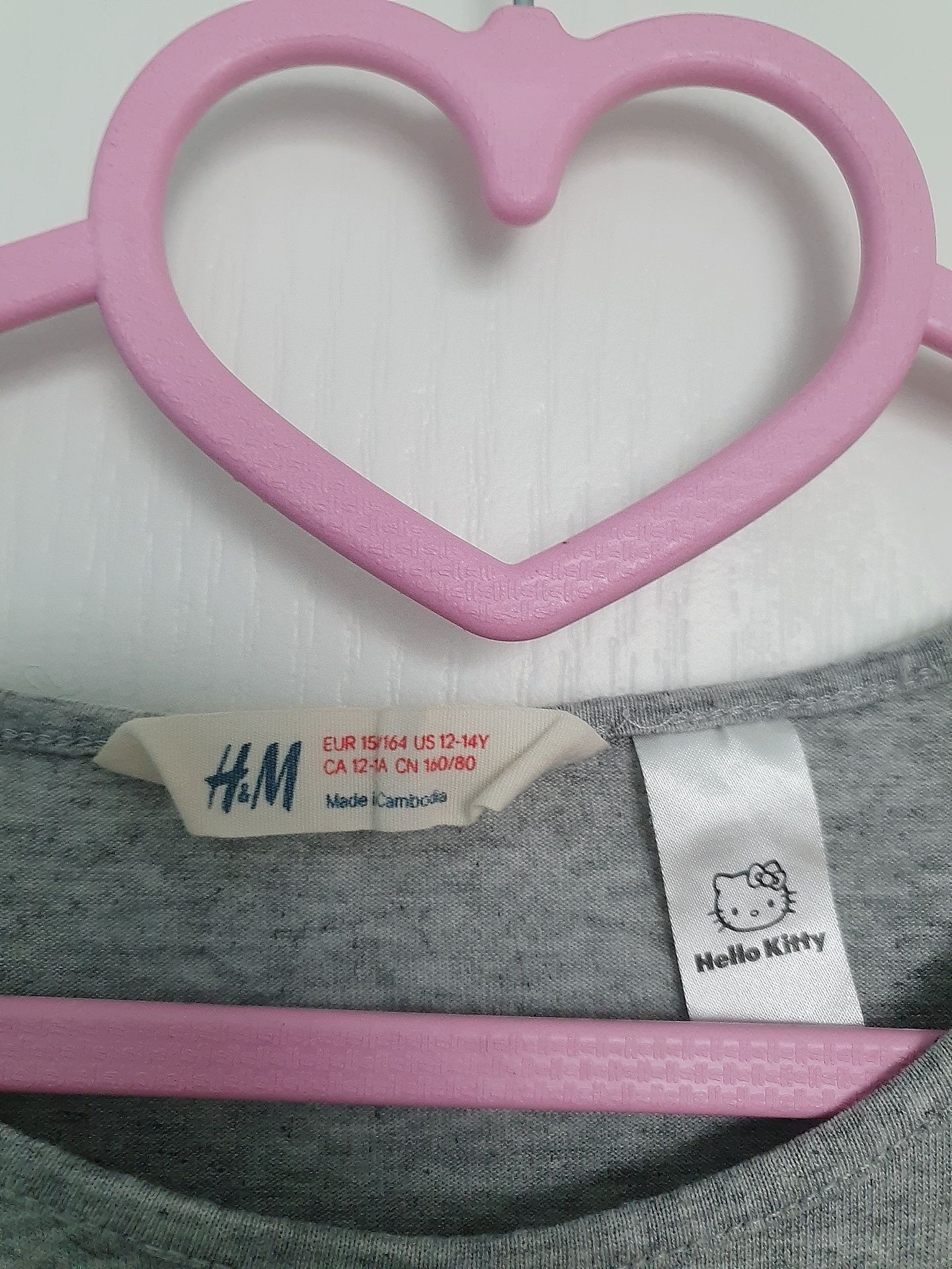 crop top koszulka oversize Hello Kitty H&M 164