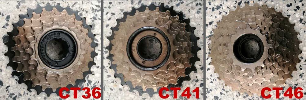 Rodas livres, pinhões, carretos de mudanças de bicicleta