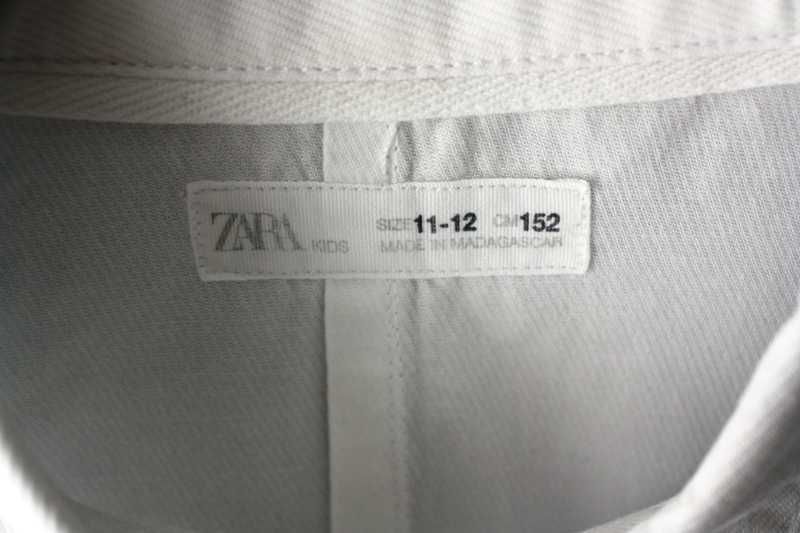 Camisa branca 100% algodão da ZARA T. 12 anos