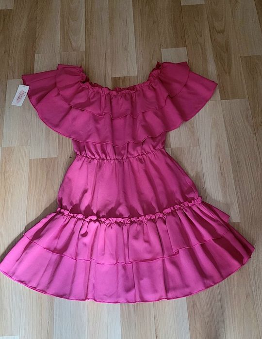 Sukienka hiszpanka różowa