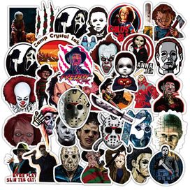 Naklejki Horror Film Chucky Piątek 13-go Koszmar Halloween 50 sztuk