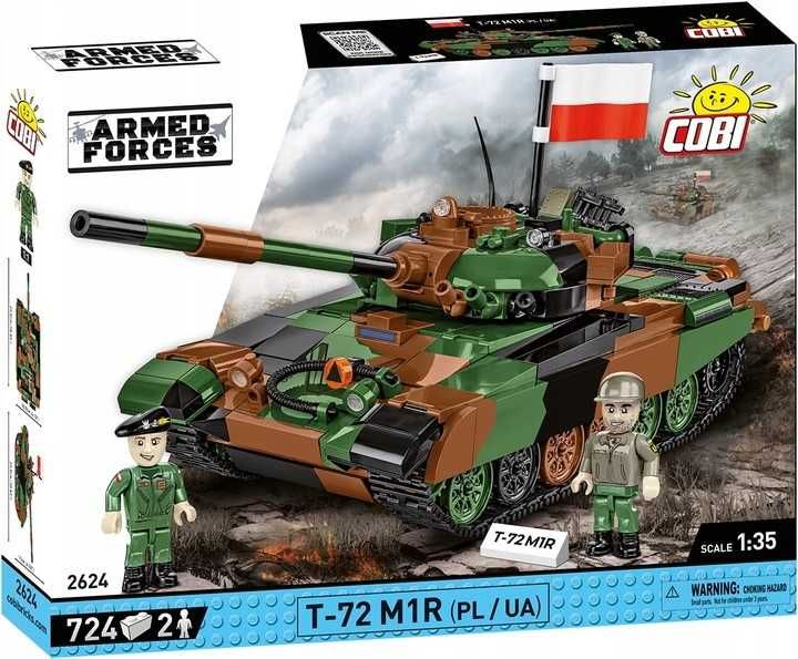 Конструктор COBI Танк T-72M1R (PL/UA) 2 фігурки 2 прапора COBI-2624