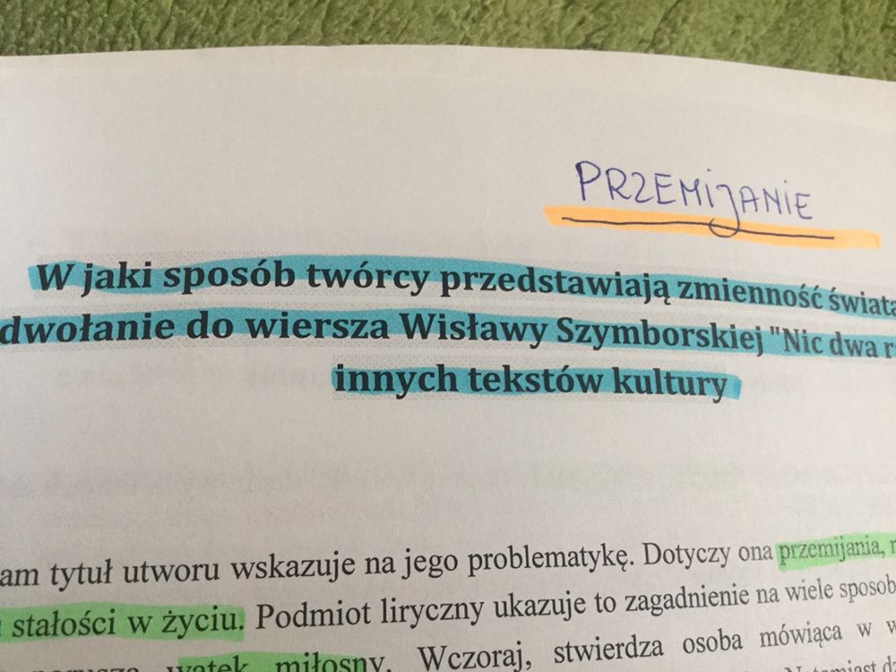 Matura z języka polskiego motywy konteksty opracowanie
