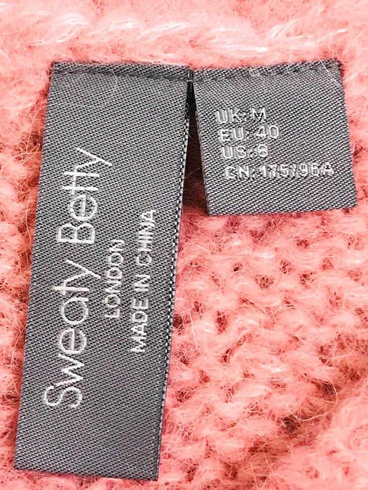 Укороченный джемпер 40% мохер, 40% альпака от sweaty betty.