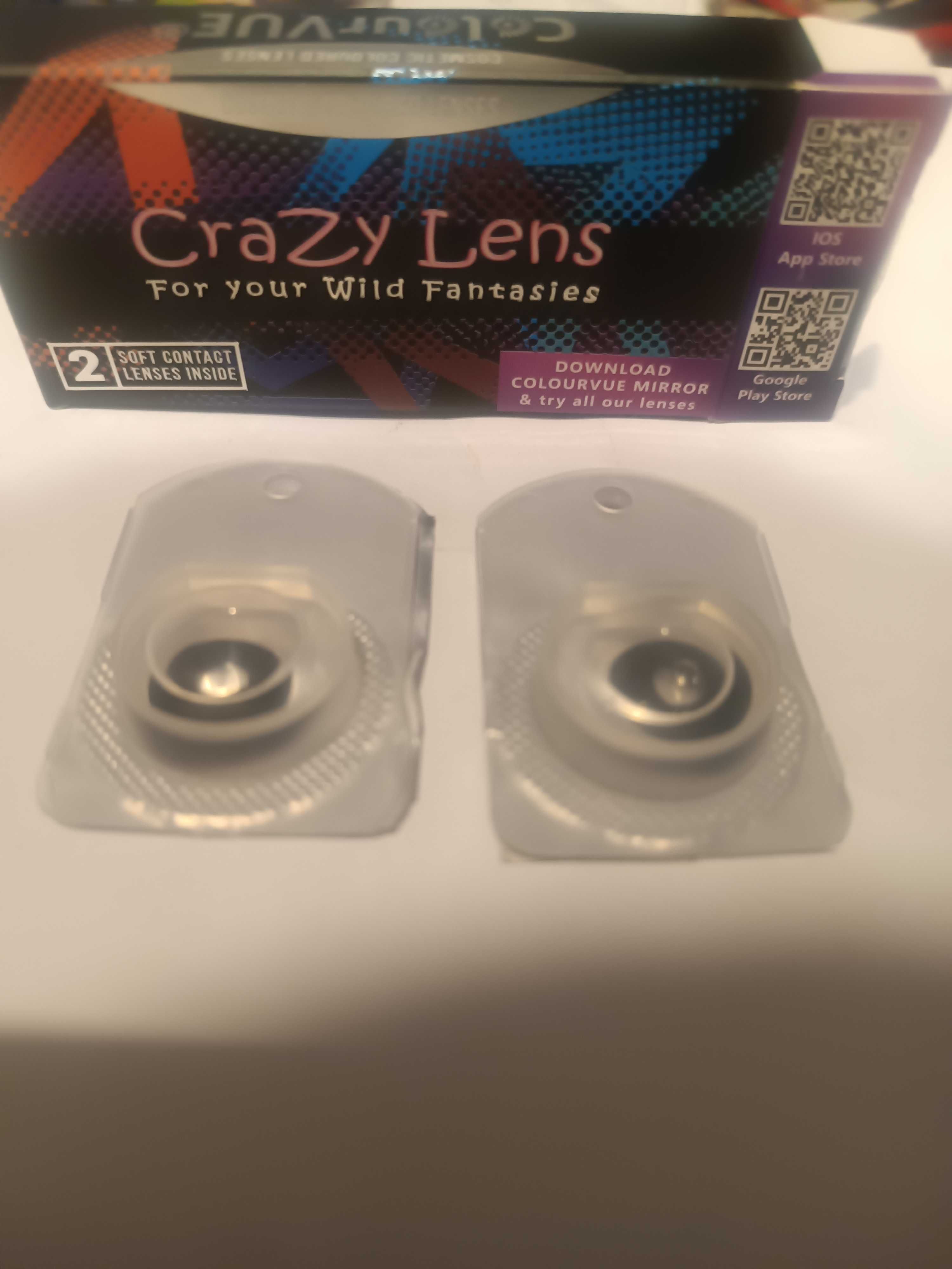 Soczewki kontaktowe kolorowe Crazy Lens Blackout 0.00