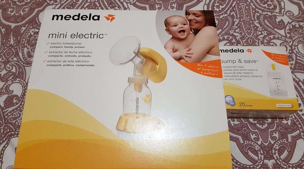 Extractor/Bomba de Leite Medela Mini Electric e Pack de 20 Sacos