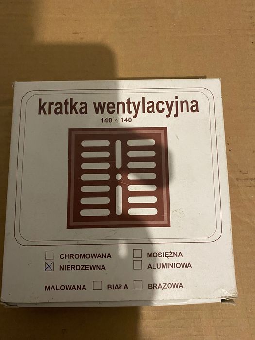 Kratka wentylacyjna nierdzewna 14/14