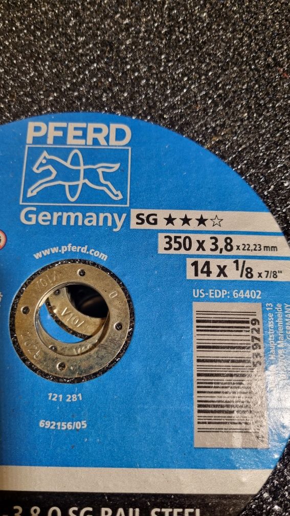 Tarcze PFERD 350×3,8 RAIL STEEL Nowe