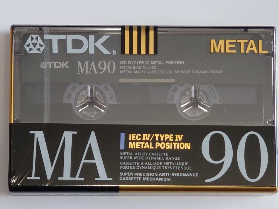 TDK MA 90 TYP IV Metal model na rok 1990 rynek Amerykański