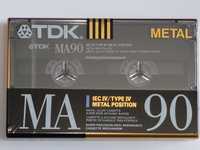 TDK MA 90 TYP IV Metal model na rok 1990 rynek Amerykański