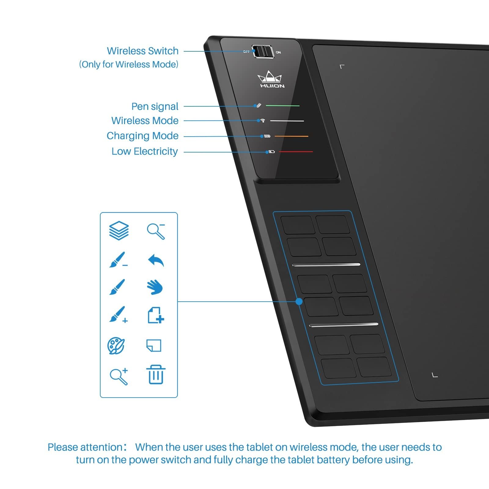 Huion Nowy WH1409 (8192) z gwarancją