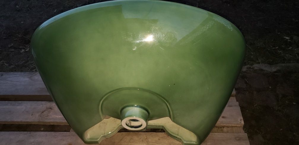 Umywalka Keramag zielona ręcznie malowana przedmiot designerski luxury