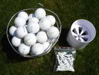 Zestaw golfowy do ogrodu. RED-GOLF