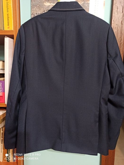 Granatowy garnitur Komunia r. 146