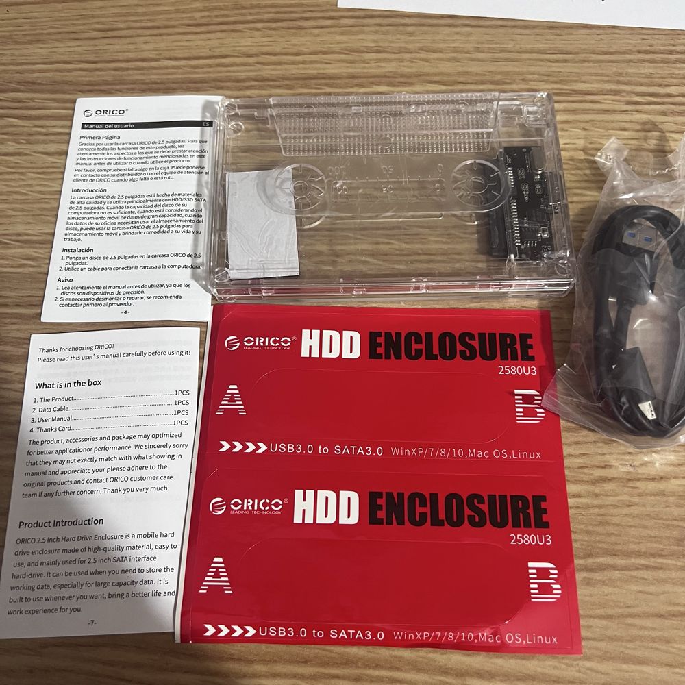 Drive Externa Discos HDD Enclosure-Orico-Novo
