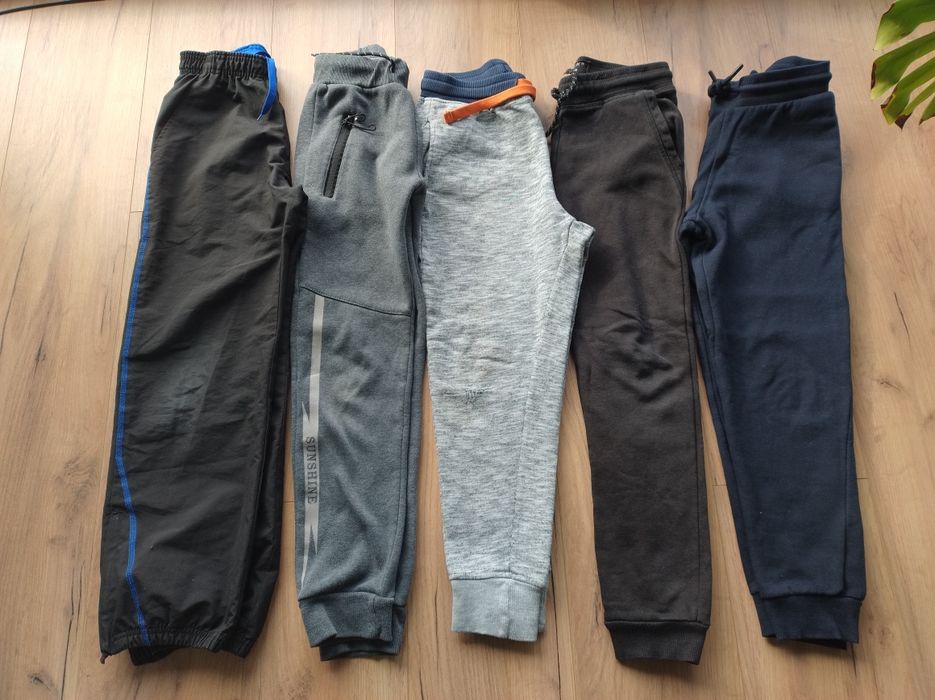 Zestaw 5 par Spodnie dresowe 140 mix