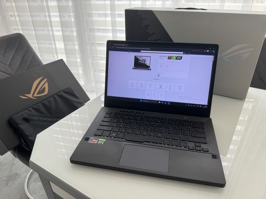 Ноутбук ASUS ROG Zephyrus G14 GA401QM R7/RTX3060/16/512, 2K WQHD 120HZ