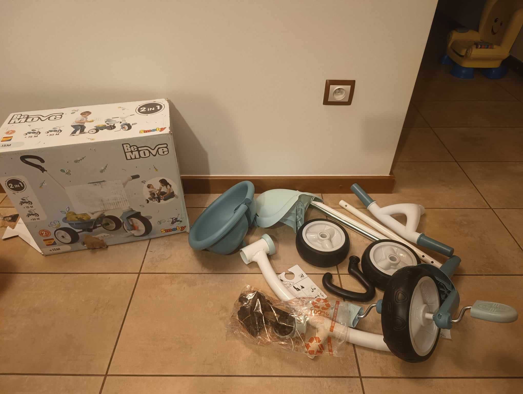 Smoby Be Move Rowerek Trójkołowy dla dzieci 2w1  20kg nowe