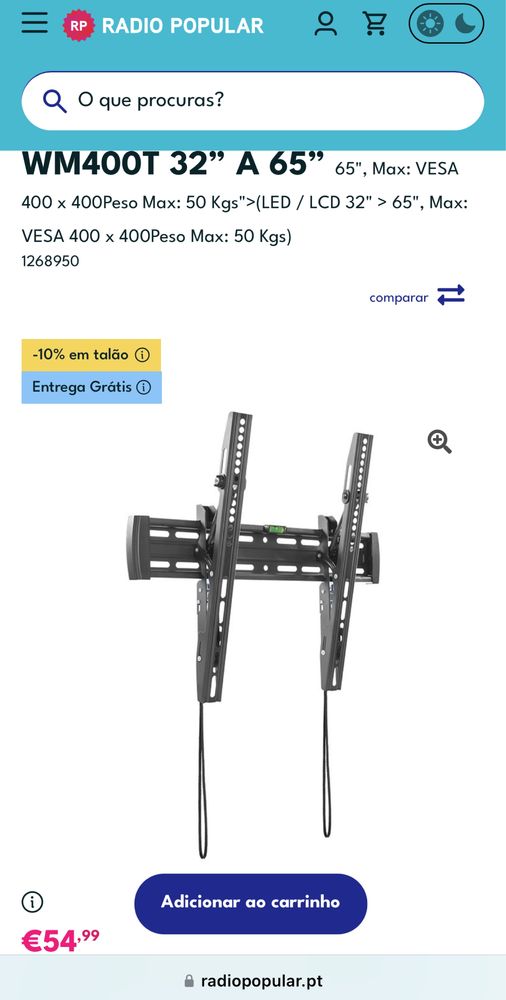 Suporte Inclinável para TV