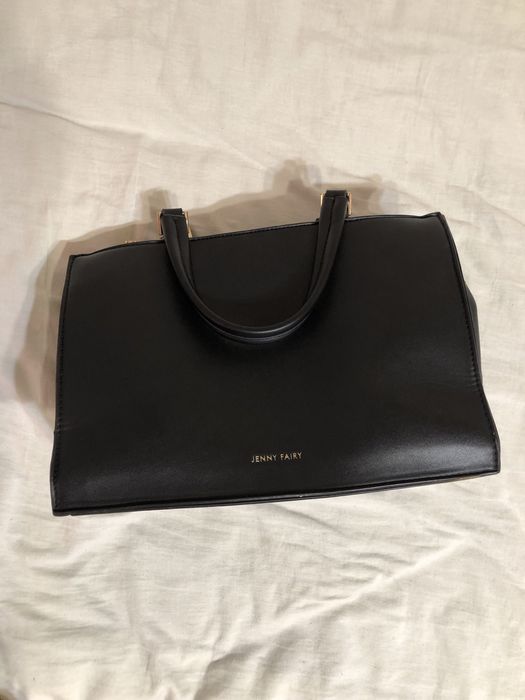 Сумка Jenny Fairy чорна шкіряна вмістка