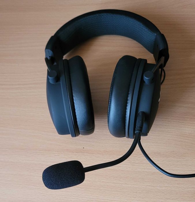 Słuchawki gamingowe Fnatic Gear React z mikrofonem czarne