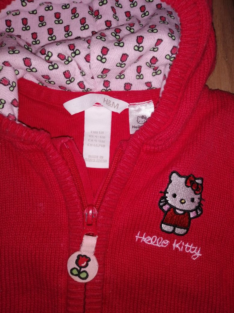 Swetr Hello Kitty HM na zamek rozmiar 68