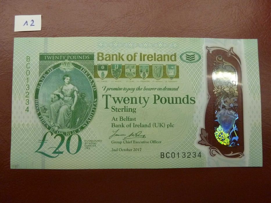 Banknot polimerowy Irlandia Północna 20 funtów
