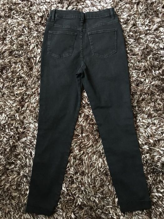 Spodnie jeansowe jeansy damskie rurki MARKS&SPENCER szare 8 36 S