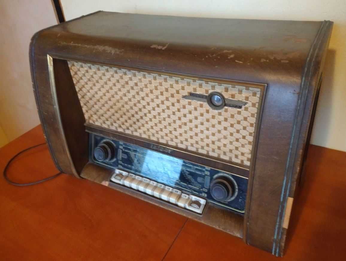 Radio Meteor 558W, 1954r, antyk, Loewe