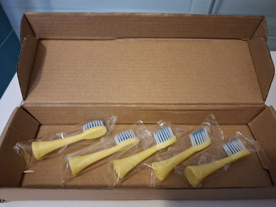 Heelly końcówki do szczoteczki  żółte 5 sztuk krokodyl